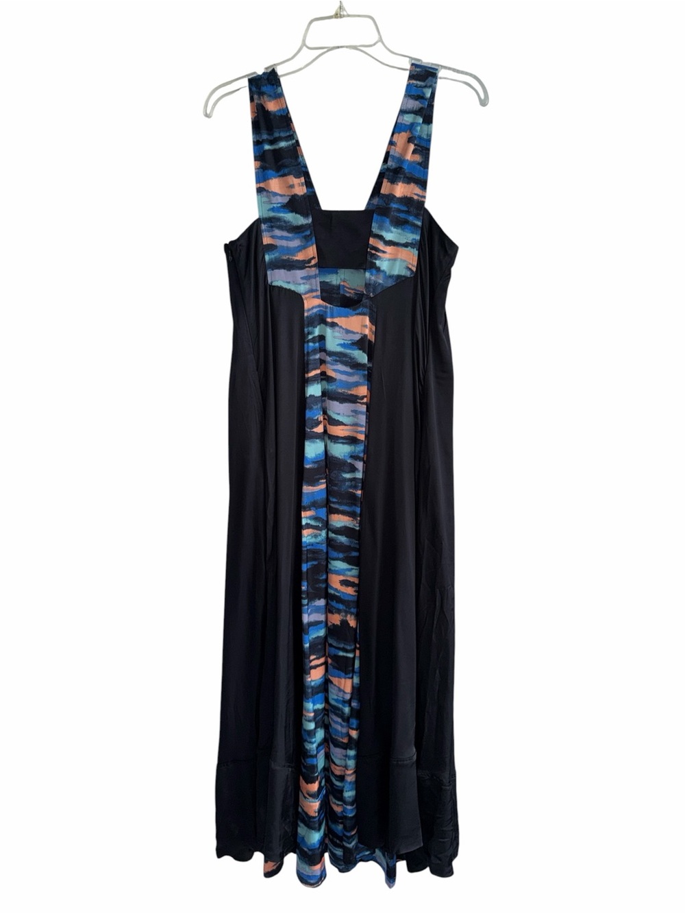 Maeve Black V-neck Maxi Dress Watercolor size 6 NWT - Picture 8 of 14